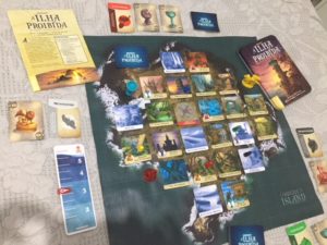 Jogo de Tabuleiro Ilha do Tesouro com Cartas e Acessórios