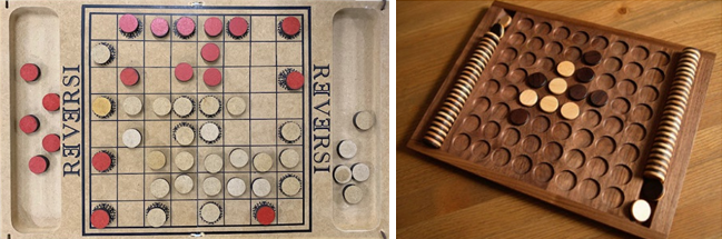 Reversi e as peças que mudam de cor durante o jogo