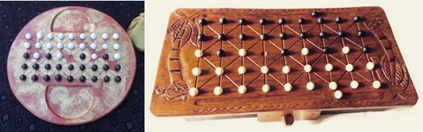 Kharbaga, variante marroquina do jogo de Damas