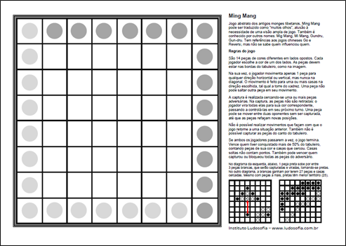 Ming Mang: tradicional jogo estratégico dos monges tibetanos